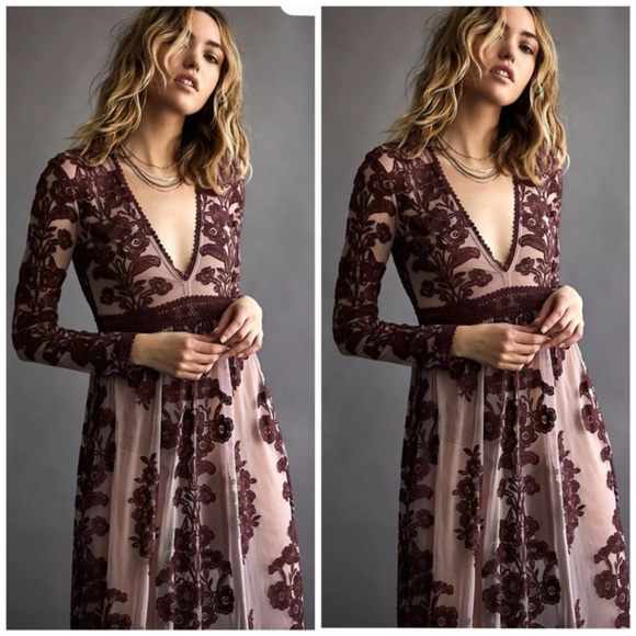 NWOT - Free people For Love & Lemons Temecula Maxi Dress - Picture 3 of 4